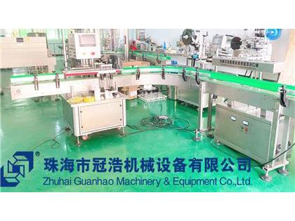 旋蓋機，鋁箔封口機，貼標機，噴碼機，整套生產(chǎn)線已完成生產(chǎn)送貨至客戶公司